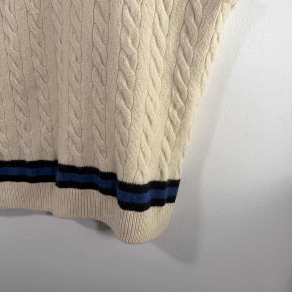 Polo Ralph Lauren Sweater Vest Wool Silk Cashmere Rowing Cricket Tennis XL Tall - Picture 11 of 12
